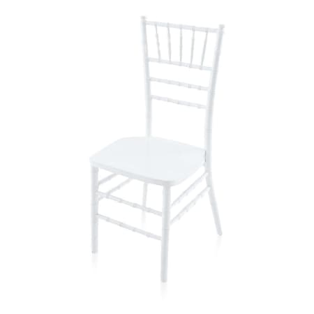 Atlas Commercial Products Wood Chiavari Chair, White WCC4WH